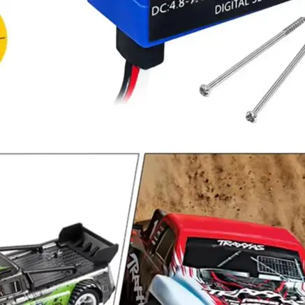 เซอร์โวมินิแบบดิจิตอลกันน้ำ 7 กก. พร้อมเซอร์โวฮอร์น สำหรับรถบังคับวิทยุขนาด 1/10 รุ่น SCX10 III TRX4 TRX6