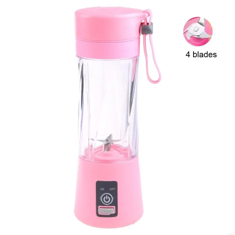 L8RE Переносная мини-соковыжималка, чашка для одной порции, блендер личного размера, USB перезаряжаемый, 380 мл, машина для