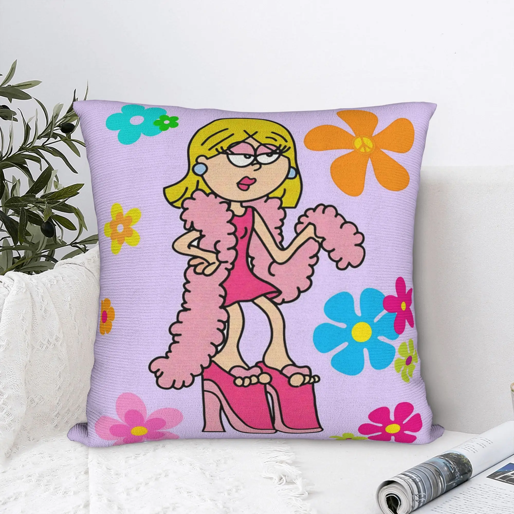 Lizzies Lovely Flower McGuires Square Pillow Cases  Cushion Covers Creative Zipper Decorative Pillowcover for Home 40*40cm