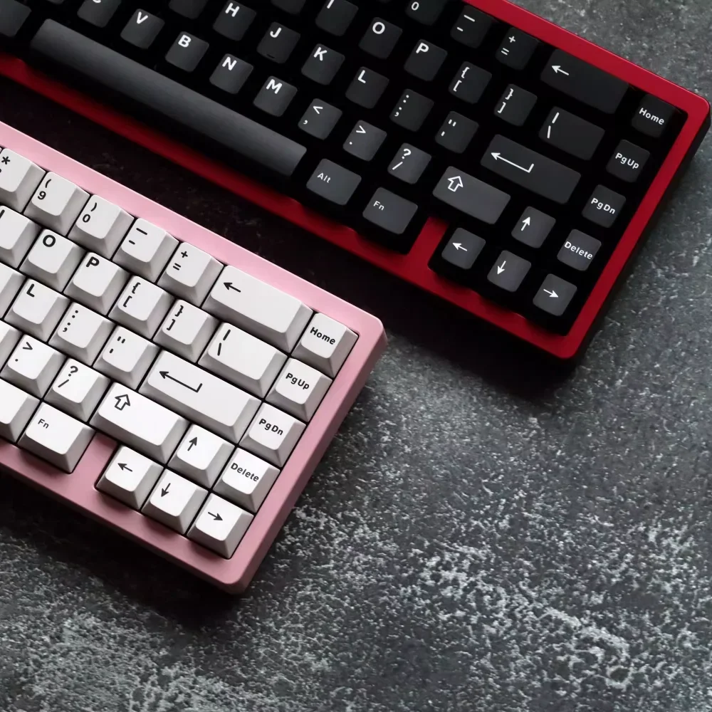 Aifei WOB BOW Keycaps 121 Keys White Black PBT Double Shot Profile Cherry Mechanical Keyboard GK61 Anne Pro 2 AULA F75 PC