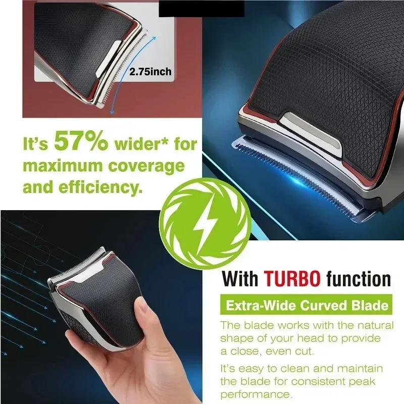 ماكينة تشذيب الشعر الكهربائية اللاسلكية للرجال ، ماكينة قص الشعر الاحترافية ، طقم قص الشعر الذاتي ، مقصات الشعر الصلع ، آلة تشذيب اللحية ، ماكينة غسل الشعر بالكامل للجسم