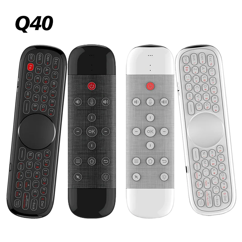 G7 PRO Backlit Gyro 2.4G Wireless G7BTS BT5.0 Air Mouse Q40 Voice Remote Control i8 Mini Keyboard Russian English Controller