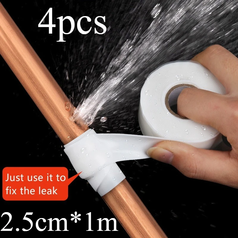 4pcs Water pipe filling tape, uninterrupted water supply self-adhesive tape, heating pipe filling stickers