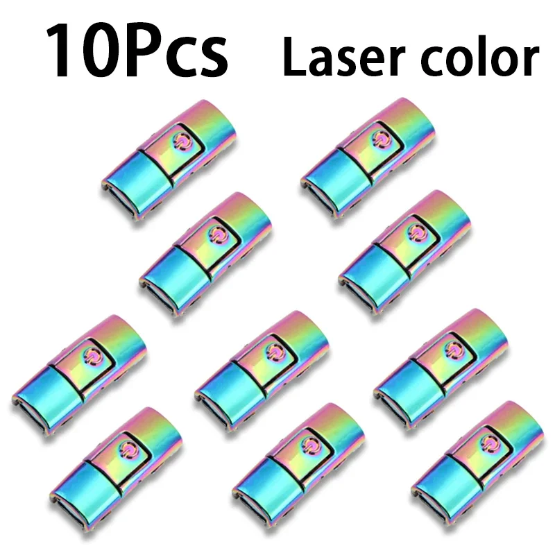 10 Stuks Nieuwe Clip Druk Gesp Schoenveters Kleurrijke Metalen Schoenveter Druk Lock Schoenen Accessoires AF1 Sneakers Kits Metalen Veters Gesp