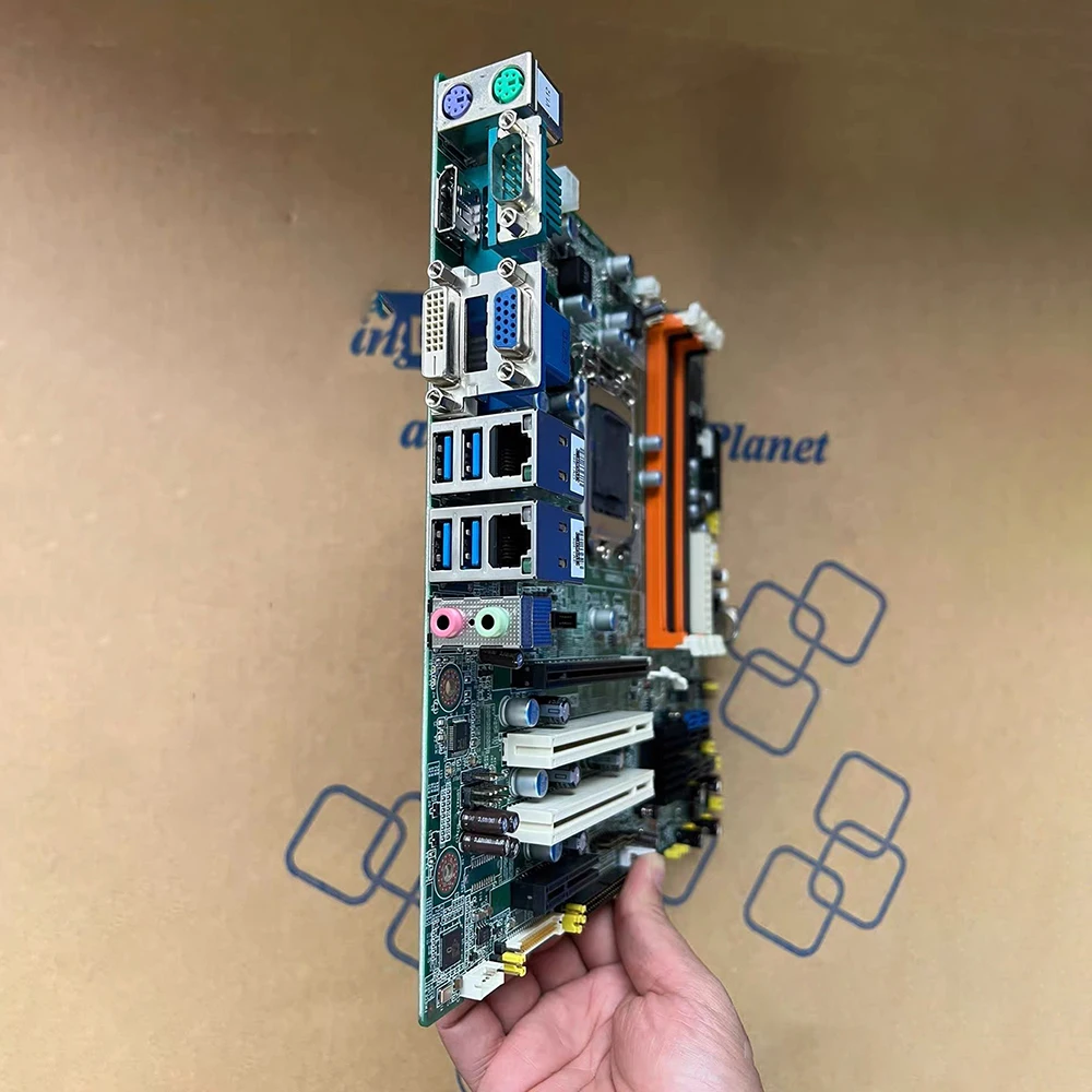 AIMB-582 REV.A1 AIMB-582QG2 porta Ethernet gigabit dupla placa-mãe de controle industrial chipset Q77 suporta 1155 pinos