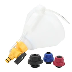 Radiator Coolant Refill Funnel Spill Proof Engine Cooling System Filling Kit with 3 Adapters Replacement for Ford