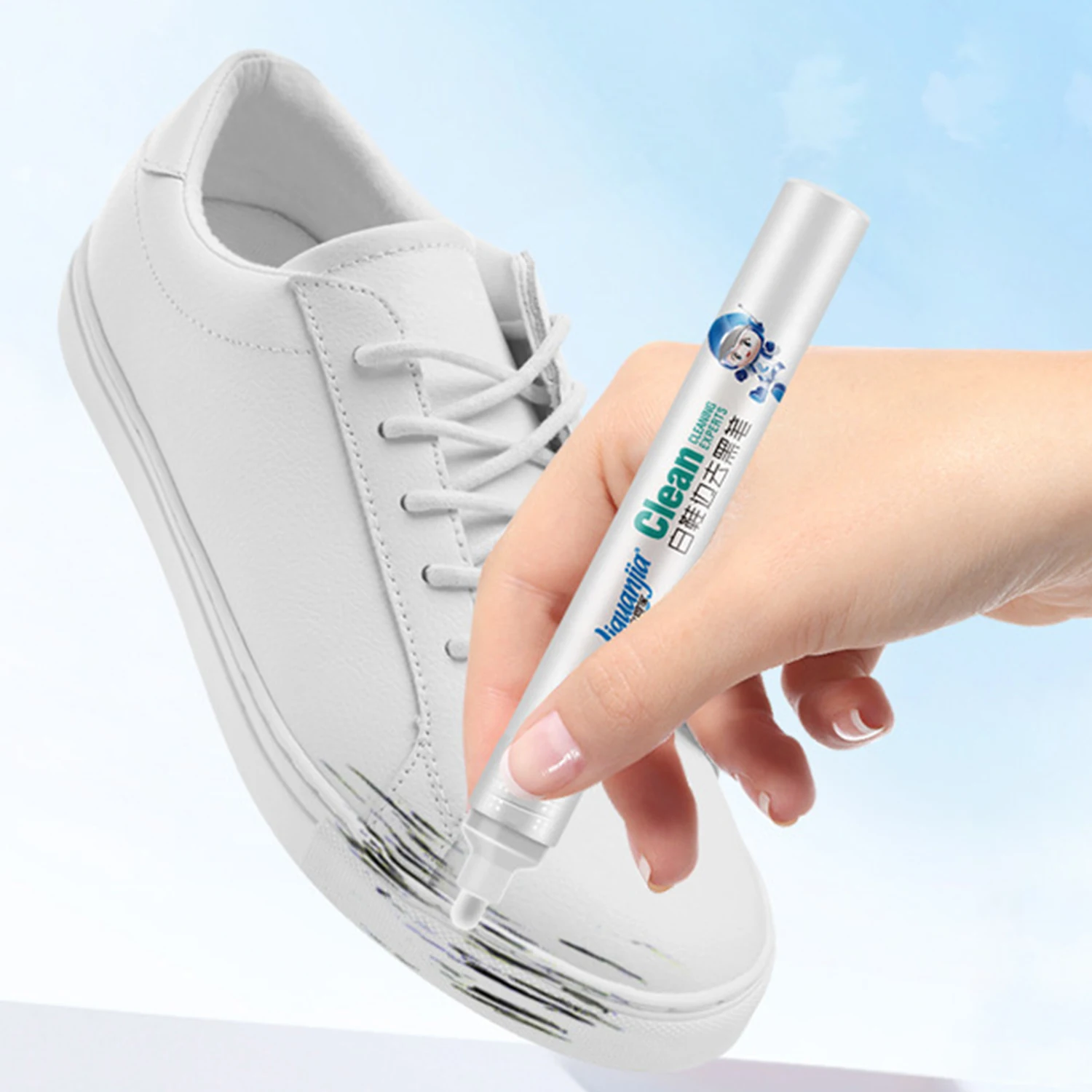 Shoes Stains Scratch Removal Sneakers Black Border Removal Pen Repair Complementary Color White Shoe Whitening Cleaning