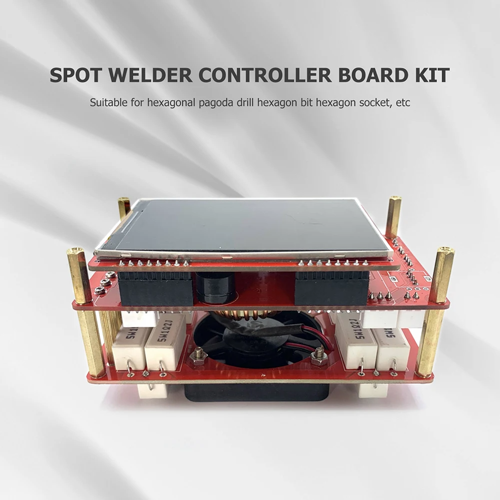 

7Y320 Spot Welder Control Board Kit DC 12-24V Energy Storage High Power DIY Control Board Tools with Radiator Pneumatic Function