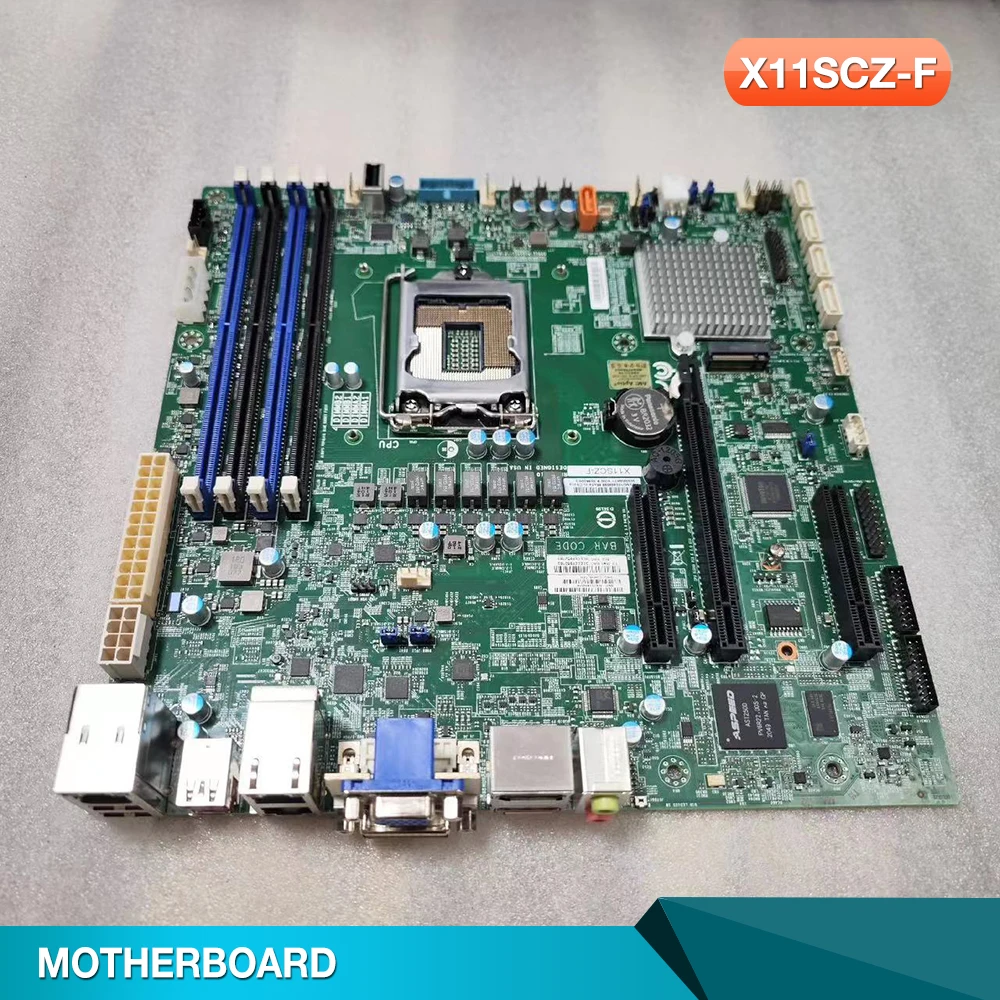 LGA-1151 DDR4 PCI-E3.0 8th/9th Gen Core i3/i5/i7/i9 Xeon E-2100/E-2200 Series For Supermicro Motherboard X11SCZ-F