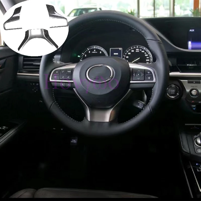 

3pcs Real Dry Carbon Fiber Interior Steering Wheel Cover Trim for Lexus LX 570 RX 200t IS 200t GS ES 250 300h 2015-2017