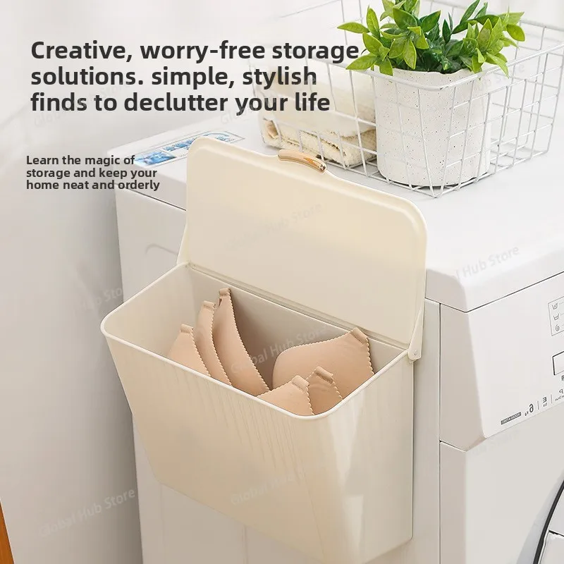 

Dirty Clothes, Underwear, Underwear Storage Box, Bathroom Wall Mounted Sock Sorting Box, Storage Box, Non Perforated Bathroom Sh