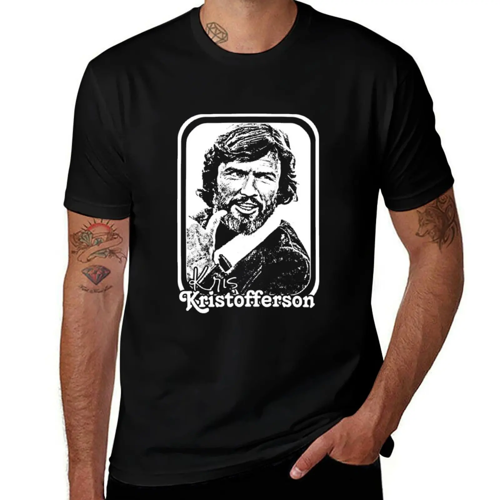 

Kris Kristofferson T-Shirt oversized t shirt anime tshirt oversized clothes plus size men clothing