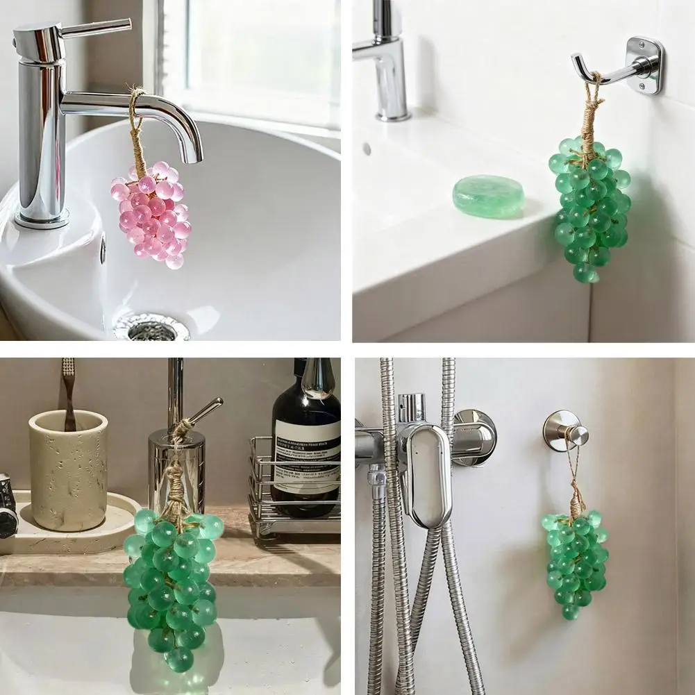 Creative Grape Soap Gift Boxnatural Plant Extraction Pearl Grape Bunches Handmade Soap Bar Bathing Washing Nourishing Skin Soap