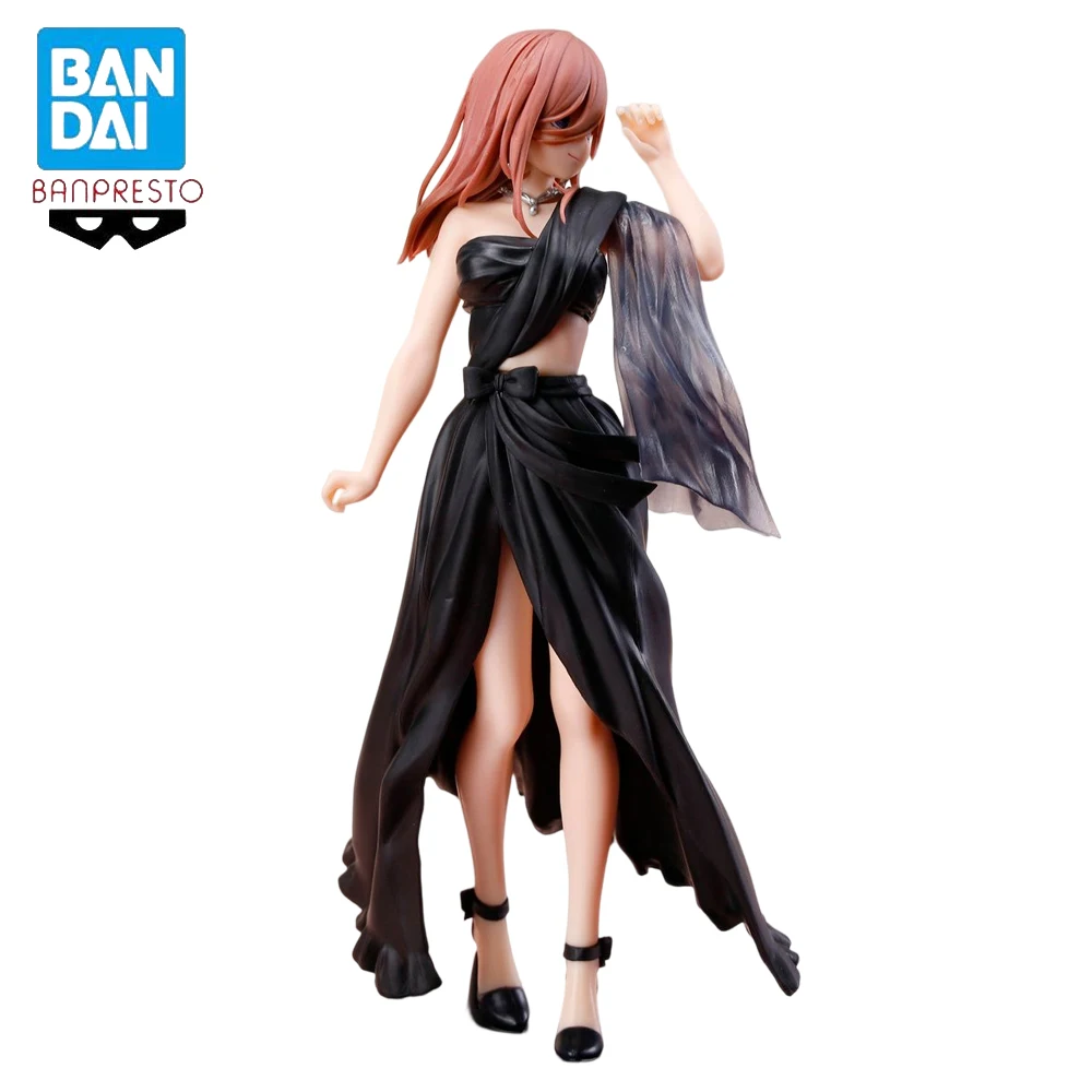 

Nakano Miku Original Banpresto 18CM Anime Figure The Quintessential Quintuplets Dress Style Model Doll Collection Birthday Gift