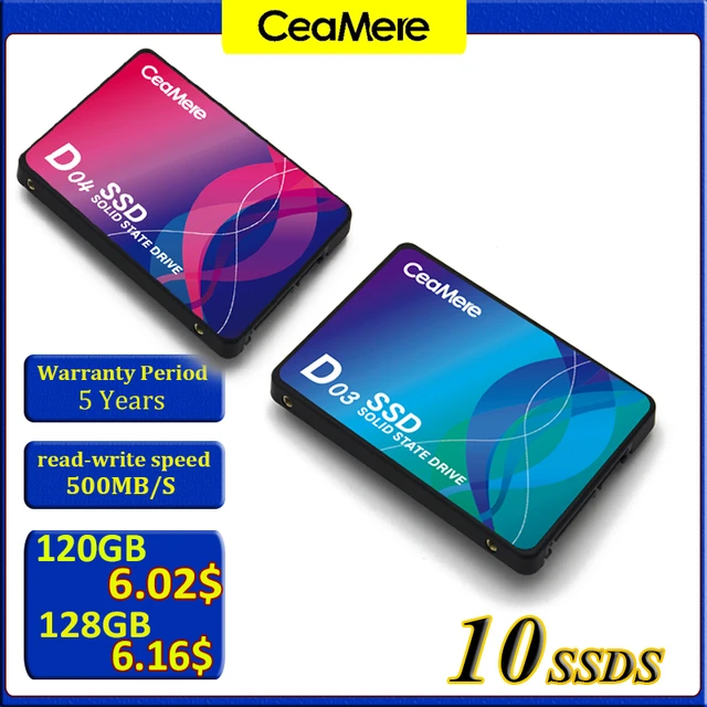 10PCS CeaMere Custom logo Hard Disk Drive Sata3 ssd 120GB 128GB 240GB 256GB  512GB 1TB Solid State Drive For Desktop PC - AliExpress