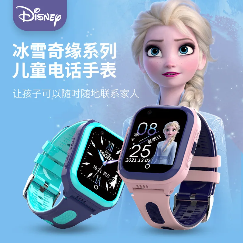 

Оригинальные наручные часы Disney с защитой от воды IP67, многофункциональные детские часы-телефон с функцией фото- и видеосъемки и определения местоположения, в стиле «Холодное сердце» с Эльзой, модель 699