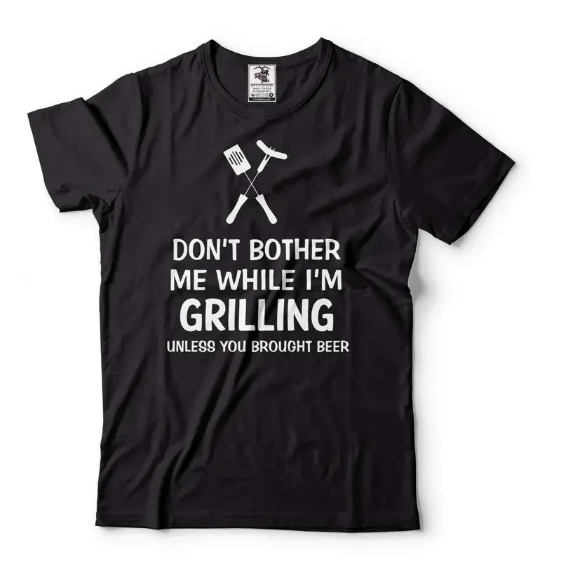 Beer Grilling T Shirt Don'T Bother Me While I'M S