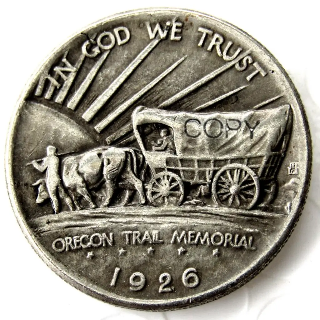 US 1926s Organ Half Dollar Commemorative Silver Plated Copy Coin