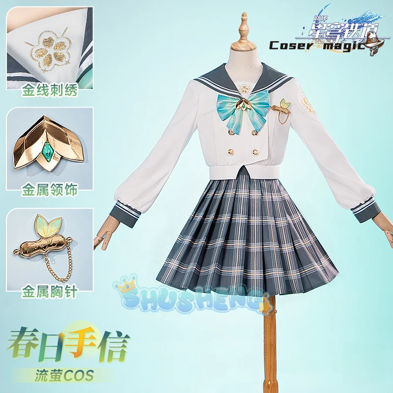 

Honkai：Star Rail Firefly Cosplay Costume Spring Souvenir‌ Uniform Halloween Carnival Party Christmas Play Role Clothes Clothing
