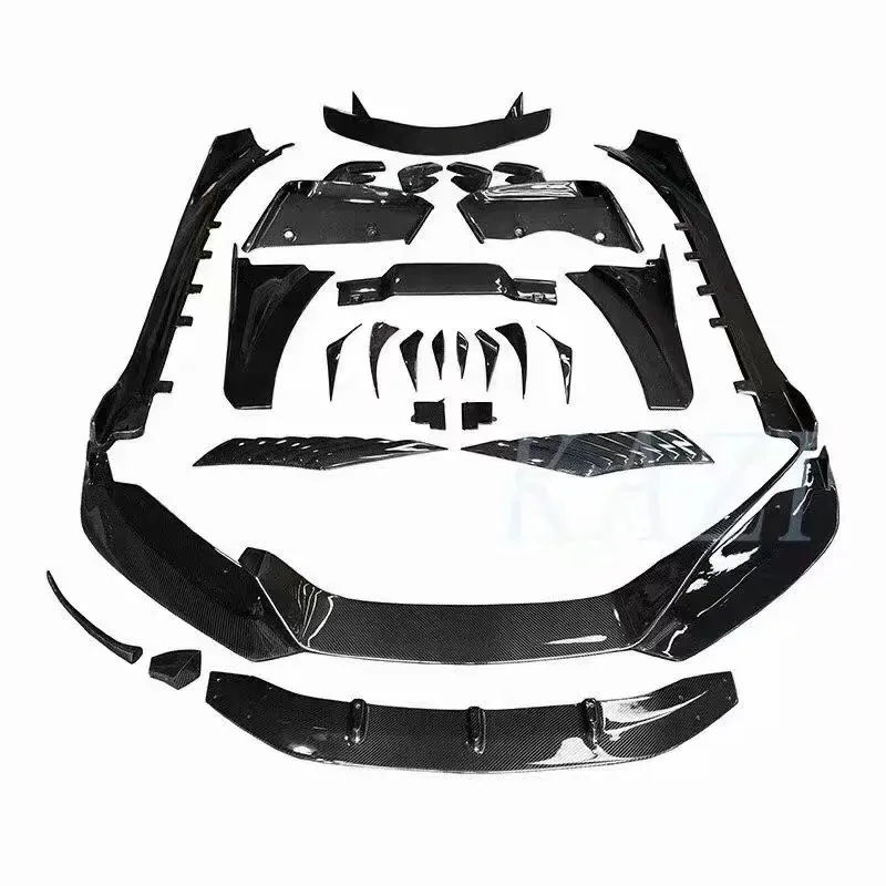 Venda quente de fábrica para i8 eb estilo kit corpo fibra carbono eb fibra carbono frente lábio difusor spoiler saia lateral
