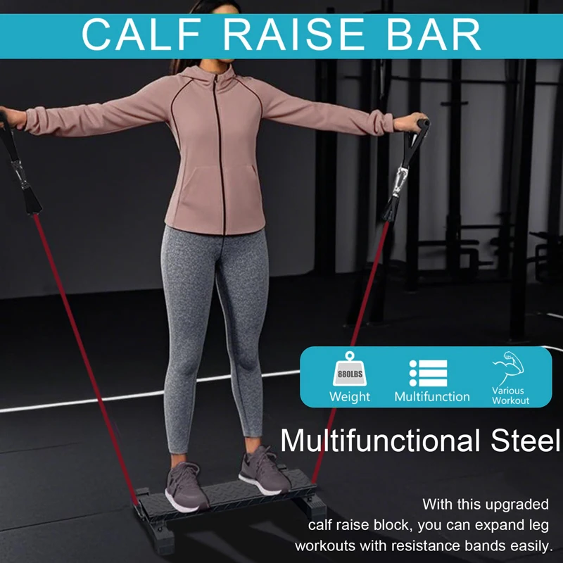 Adjustable Calf Raise Machine for Home Gym Leg Stretcher Squat Stand Support Fitness Equipment for Muscle Training