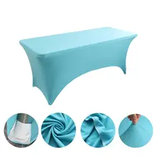 Mantel Elástico De Elastano, Mantel Ajustable Para Mesas Rectangulares, Lavable Y Resistente A Las Arrugas Rectangulares Ajustadas, Adecuado Para Mesas Plegables 183*76*76Cm Para Fiestas Y Bodas | En Línea