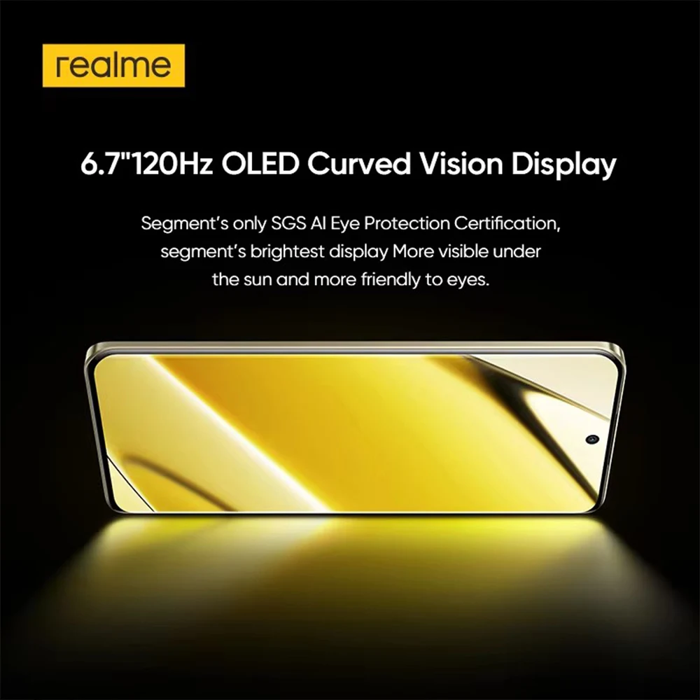 Versión Global realme 13 Pro plus 5G Smartphone Snapdragon 7s Gen 2 realme 13 Pro Plus Cámara de 50MP 5200mAh 80W Batería NFC OTG