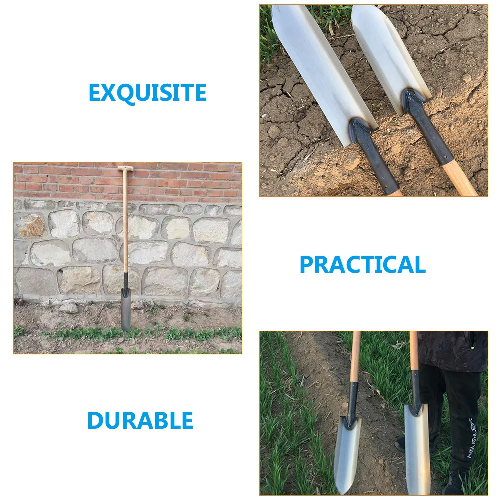 

Heavy Duty Garden Shovel Metal Cultivation Tool Soil Digging Planting Weeding Portable Steel Shovel For Yard Lawn Outdoor