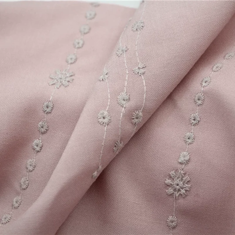 

Polyester Cotton Linen Fabric Embroidered Floral Yellow Shirts Dresses T-shirts Bed Sheets Duvet Covers Pillowcases Tablecloths