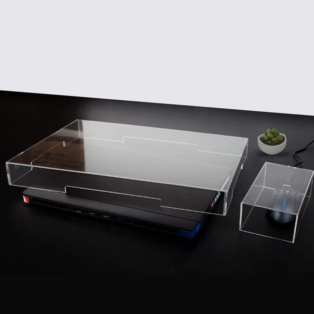 

1Set Keyboard Dust Cover Transparent Acrylic Waterproof Anti-Scratch Protective Cover for Laptop Desktop Mechanical Keyboard