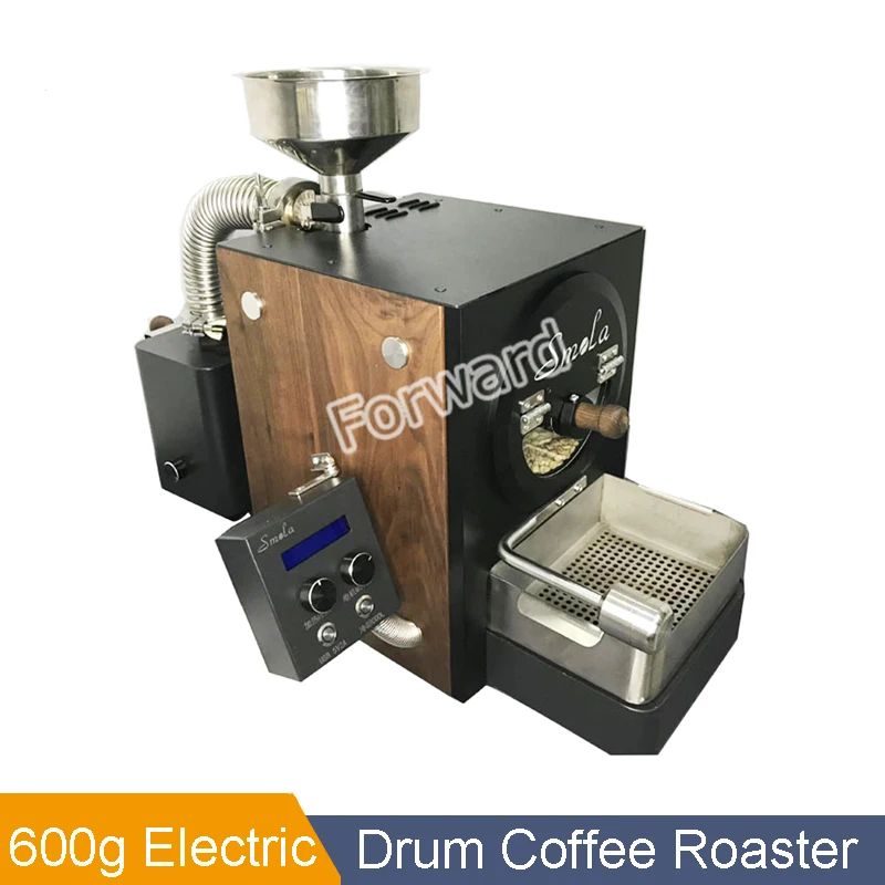 Infrared Heat Radiation Coffee Bean Roaster Commercial Semi Hot Air Roaster Support Bluetooth Curve 600g Electric Coffee Baker