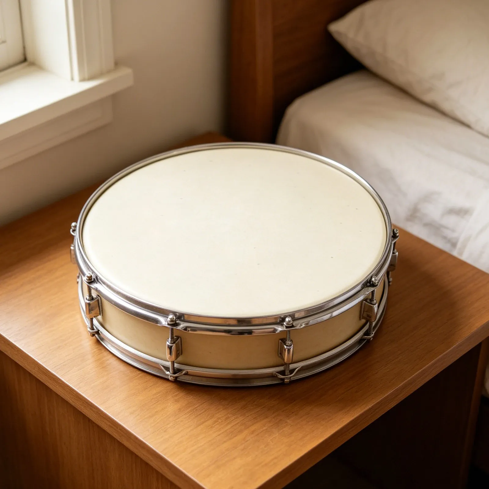 Snare Drum Skin Replacement 14 Inch Vintage Jazz Drum Head Percussion Instrument Cover for Practice Home Performance