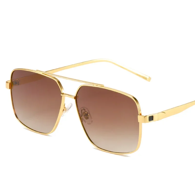 نظارات شمسية بإطار معدني متدرج من النيون مربع مزدوج الحواف لعام 1926 للبيع بالجملة للرجال والنساء على طراز الأمازون