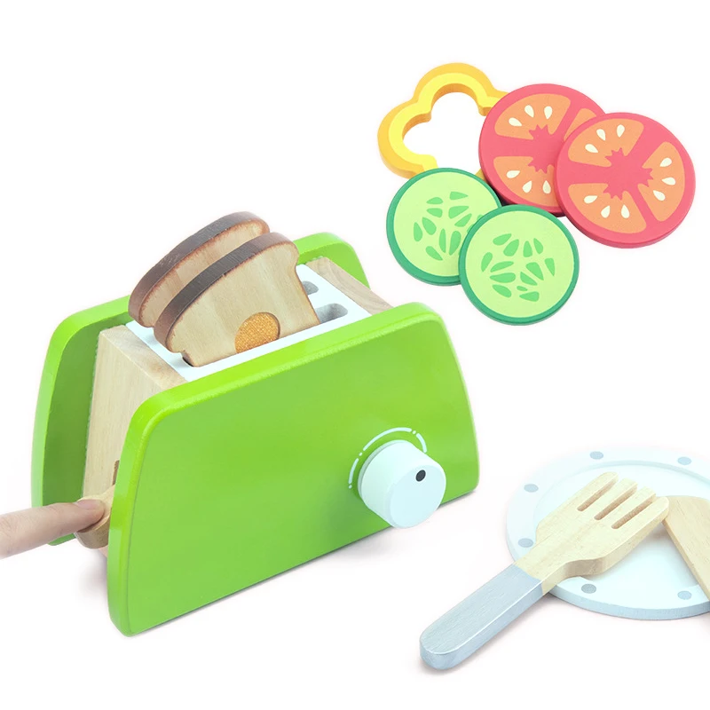 Ensemble de jouets de cuisine en bois pour enfants, bricolage, simulation de jeu, modèle, machine à café, cadeau pour enfants, filles