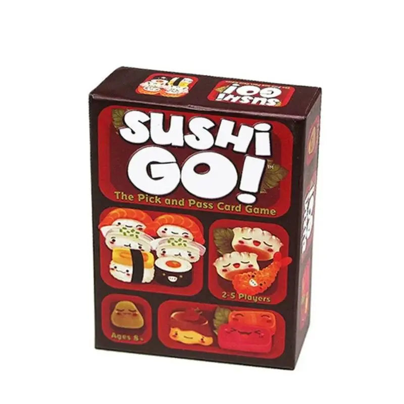 Juego de cartas Sushi Go, juego de mesa de reunión familiar, regalos de navidad