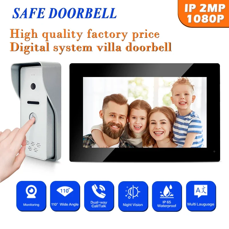 

Easy To Install Best Door Station 7 Inch Video Intercom Door Entry System Doorbell With Cheapest Price For Villa Smart Home