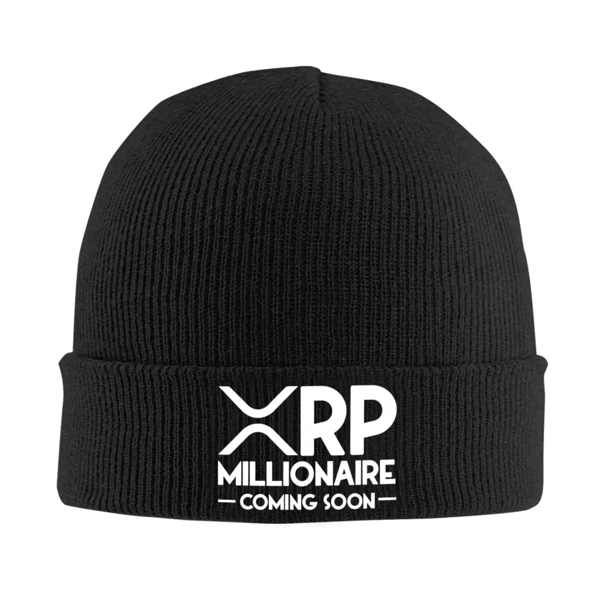 Custom Ripple XRP Skullies Beanies Caps Unisex Winter Warm Knitted Hat Adult Bitcoin Cryptocurrency Bonnet Hats Outdoor Ski Cap