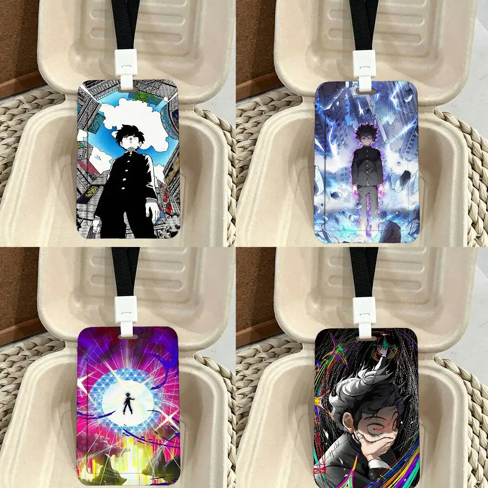 Mob Psycho 100 ID Card Holder Badge Holders Lanyard Business Exhibit School Strap Neck Hang