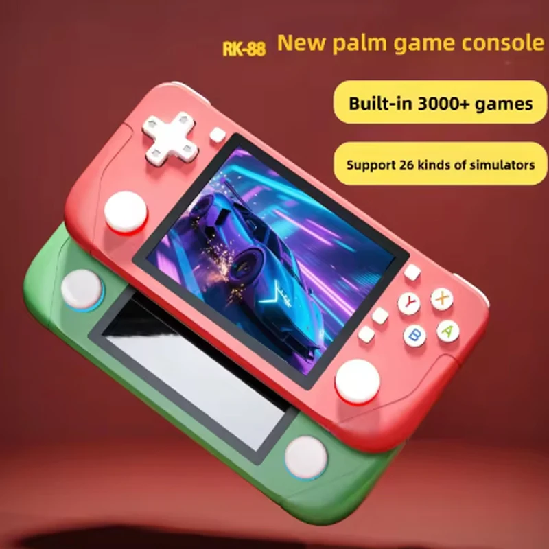 وحدة تحكم ألعاب محمولة باليد: شاشة كبيرة عالية الوضوح، جهاز ألعاب ريترو PSP كلاسيكي، RK-88