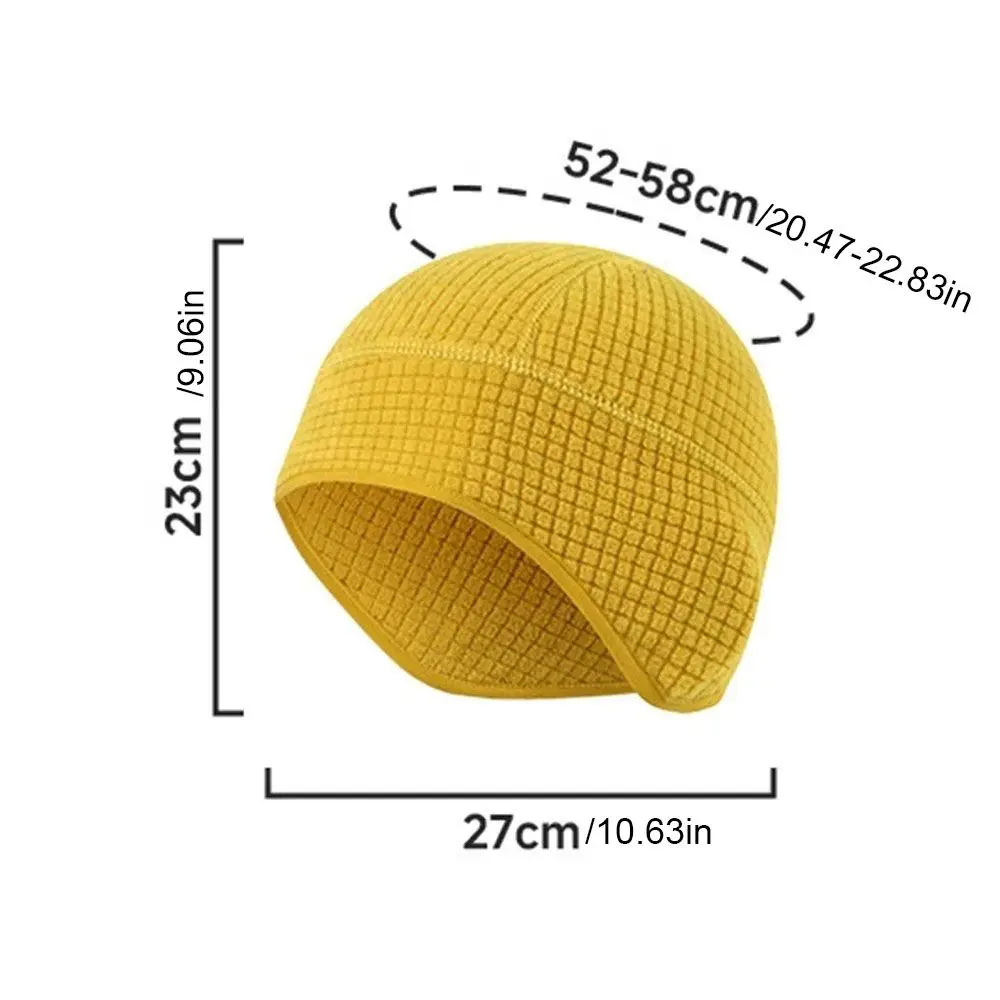 Comfortable Grid Winter Running Hat Solid Color Warmer Earflap Beanie Helmet Liner Windproof Outdoor Warm Hat Hiking 6