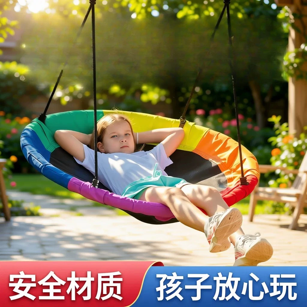 Garden Hammock Indoor Suspended Swing For Kid Hanging Rocking Chair Outdoor Oxford cloth is strong and wear-resistant Swing