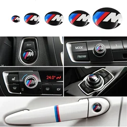 New Ultimedia Audio Control Button Labeled Car Sticker Emblem Auto Badge Decal For BMW M Power E90 E91 E92 E93 X1 X3 X6 E46 E39