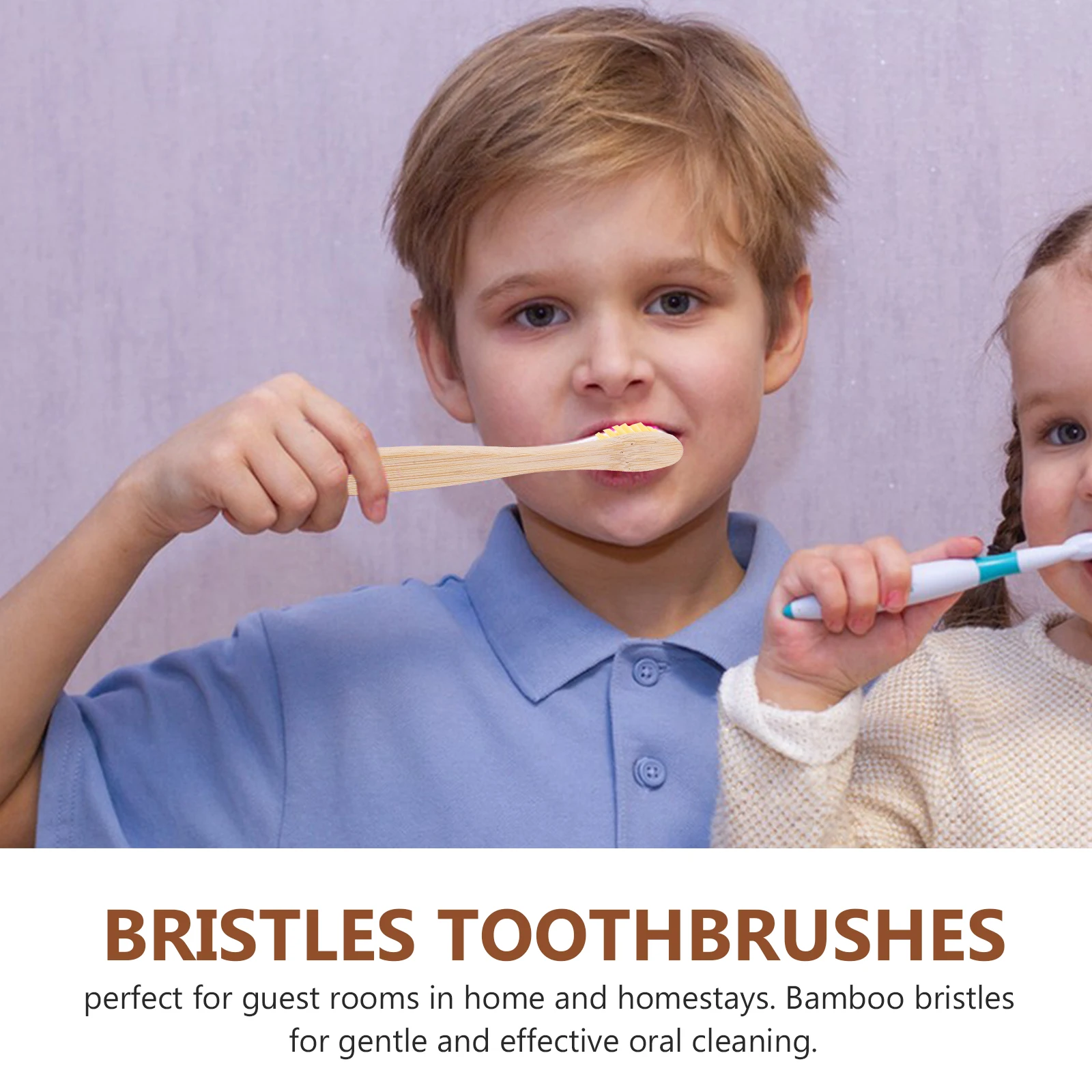 

10pcs Bamboo Toothbrush -Resistant Soft Bristles Travel Portable Household Toothbrushes For Home Camping Teeth