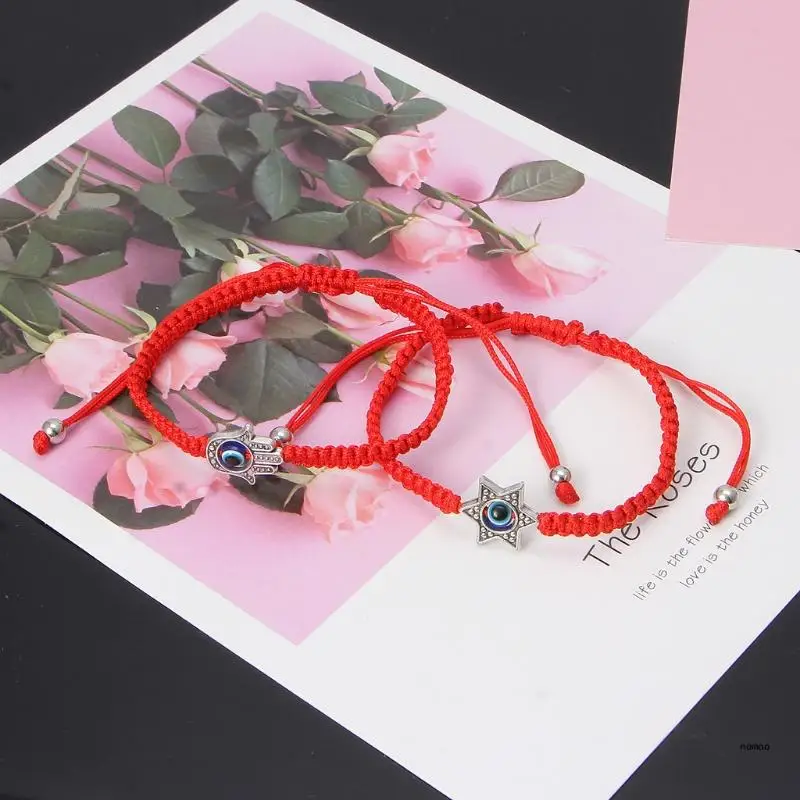 Eye-catching Blue for Evil Eye Fatima Hand Bracelet Red String Hamsa Bracelets