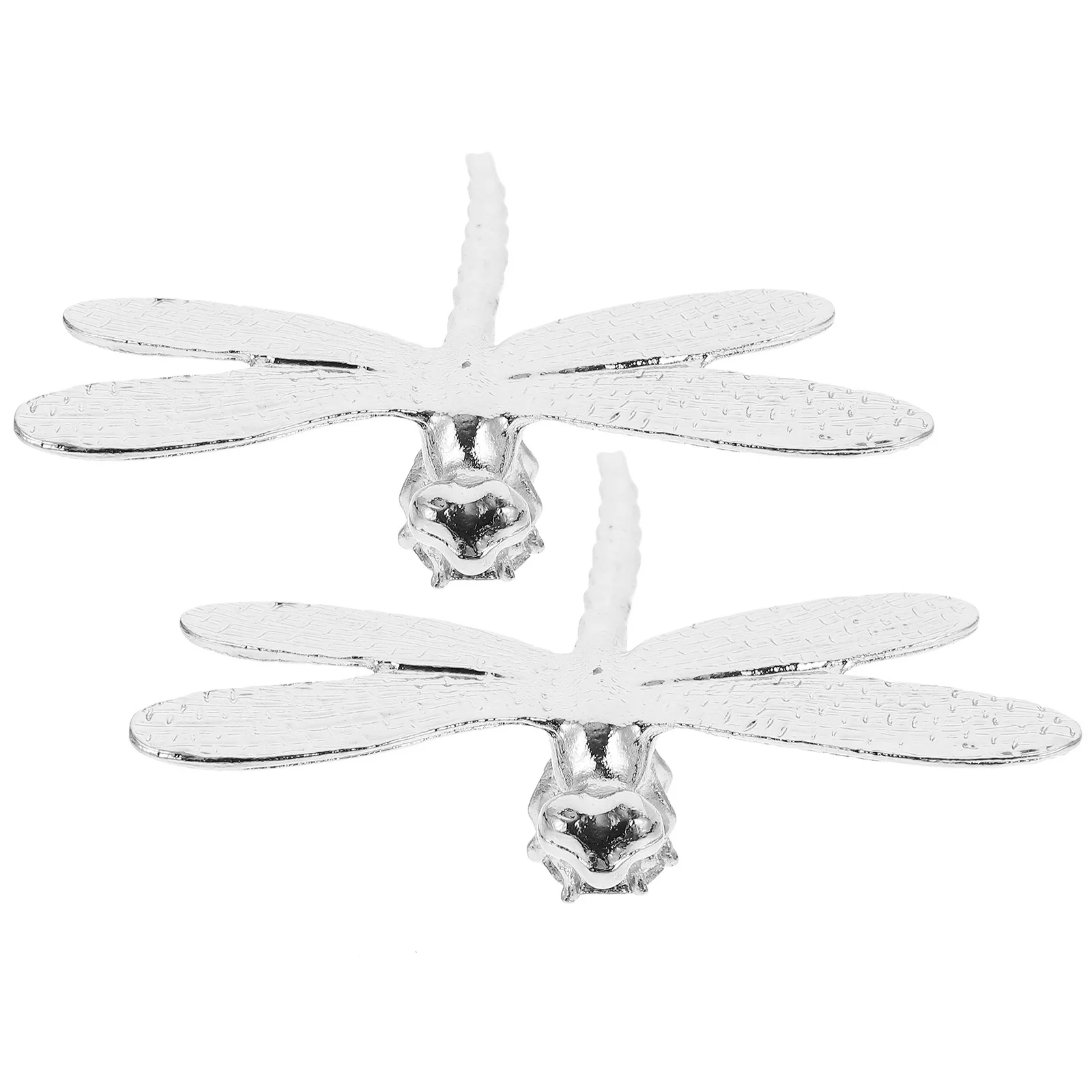 

2Pcs Alloy Dragonfly Decor Delicate Design Romantic Touch Perfect for Desktop Cabinet Alloy Dragonfly Decoration