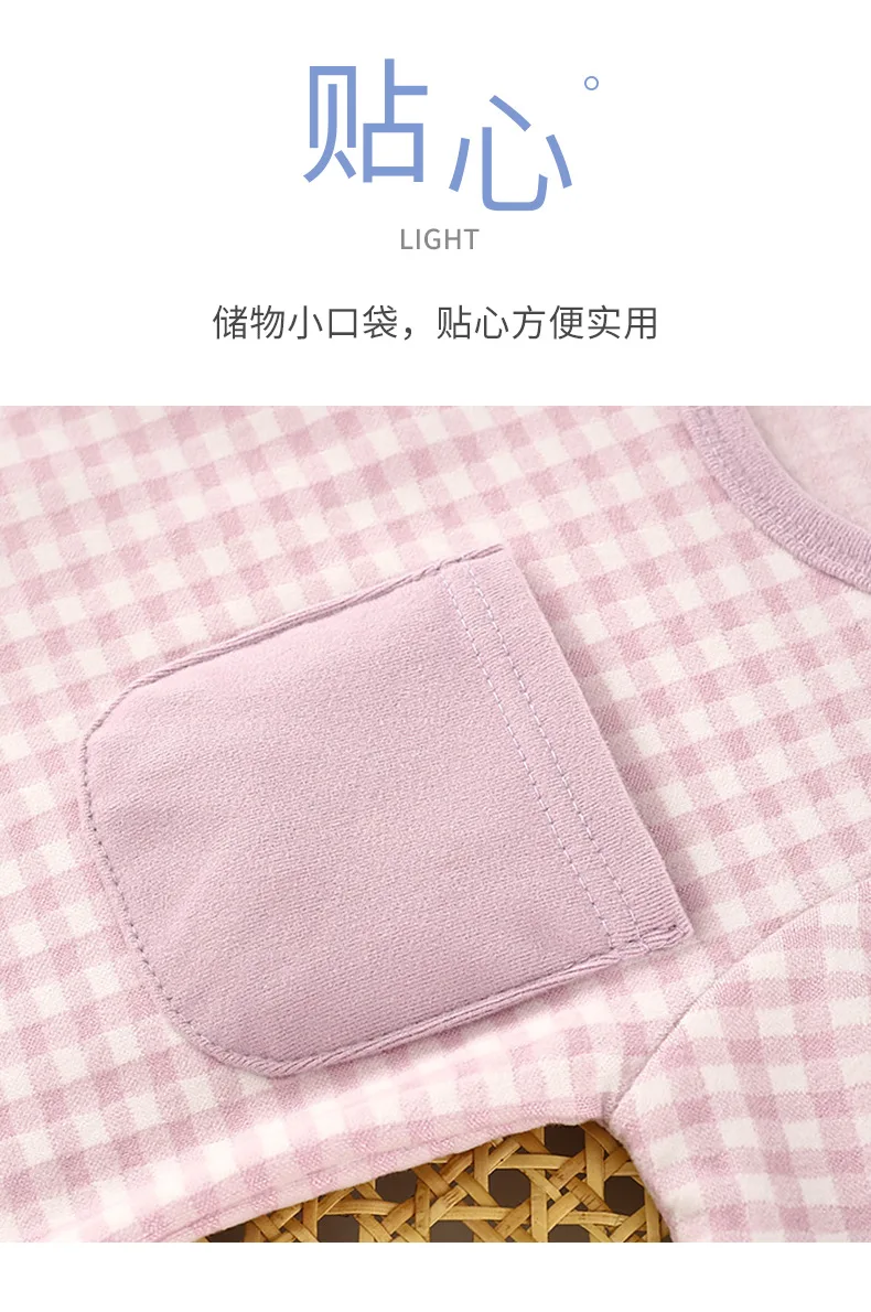 Neue, warme Pyjamas mit langen Ärmeln für Jungen und Mädchen, ideal für Frühling und Herbst, weiche, atmungsaktive Freizeitkleidung für Kinder, elastisch, bequem und lässig. – Detail 6