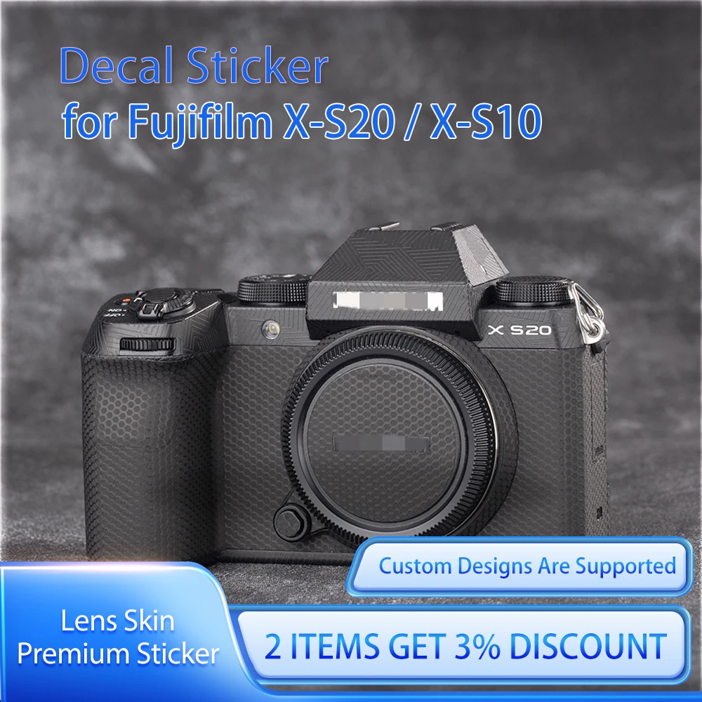 

For Fujifilm Fuji X-S20 X-S10 Camera Skin Decal XS20 XS10 Decal Skin X S20 X S10 Protective Film Cover Film Skin Wrap Covered