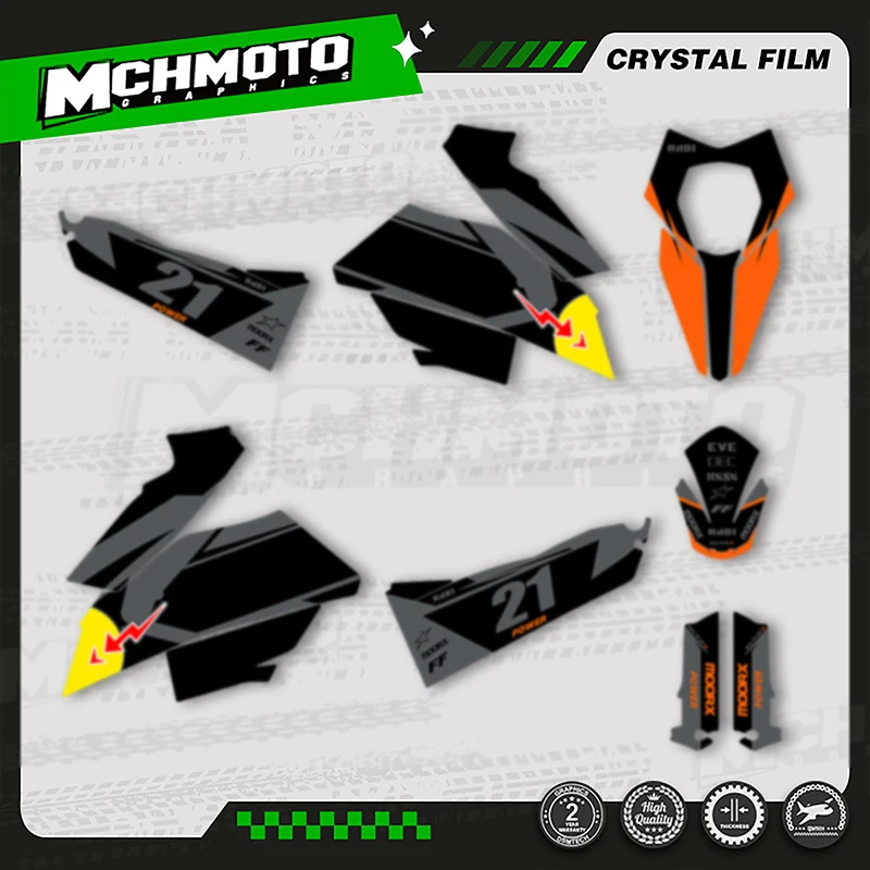 

MCHMFG For KTM SMR 690 2007 2008 2009 2010 2011 Custom Team Motorcycle Graphics Bcakground Decals Stickers Kits