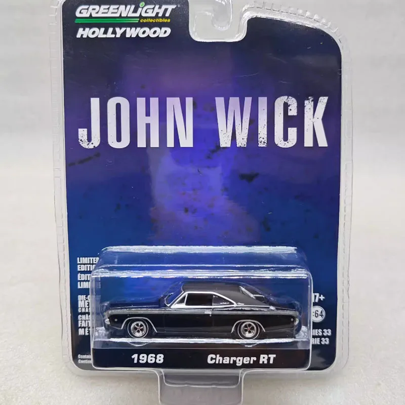 Greenlight Diecast 1:64 Scale 1968 Charger R/T Alloy Simulation Car Model Static Collection Decorated Holiday Toys Souvenir Gift