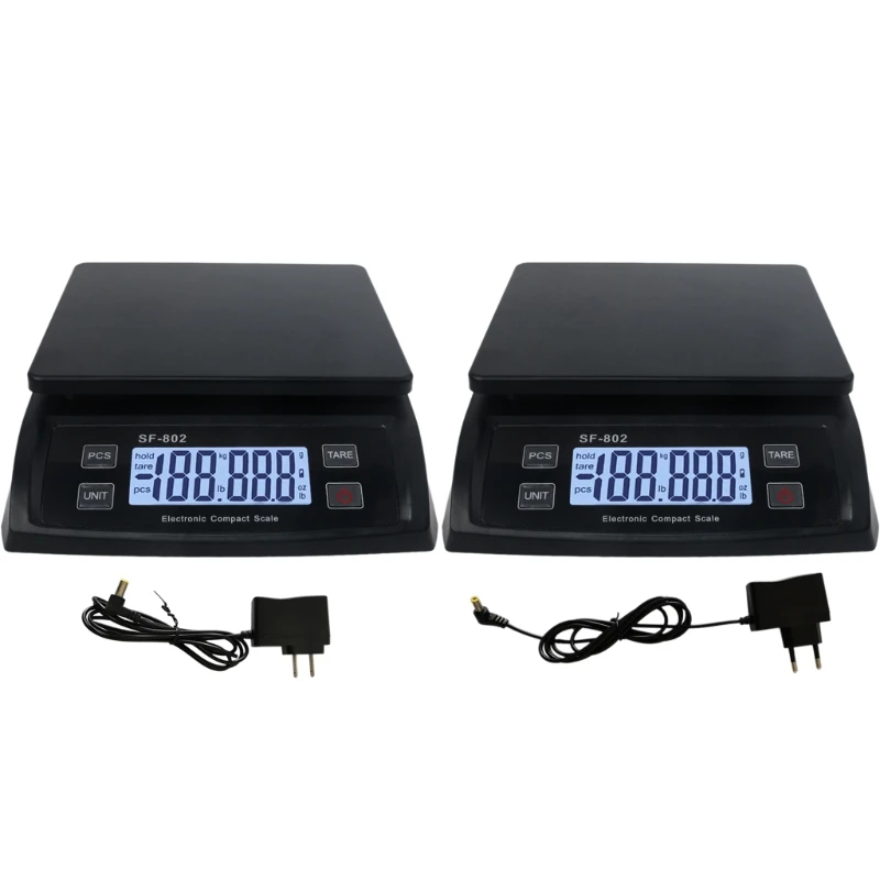 Shipping Scale Accurate Digital Postal Scale with Hold &Tare Function LCD Display Auto-Off Scale Adapter Included